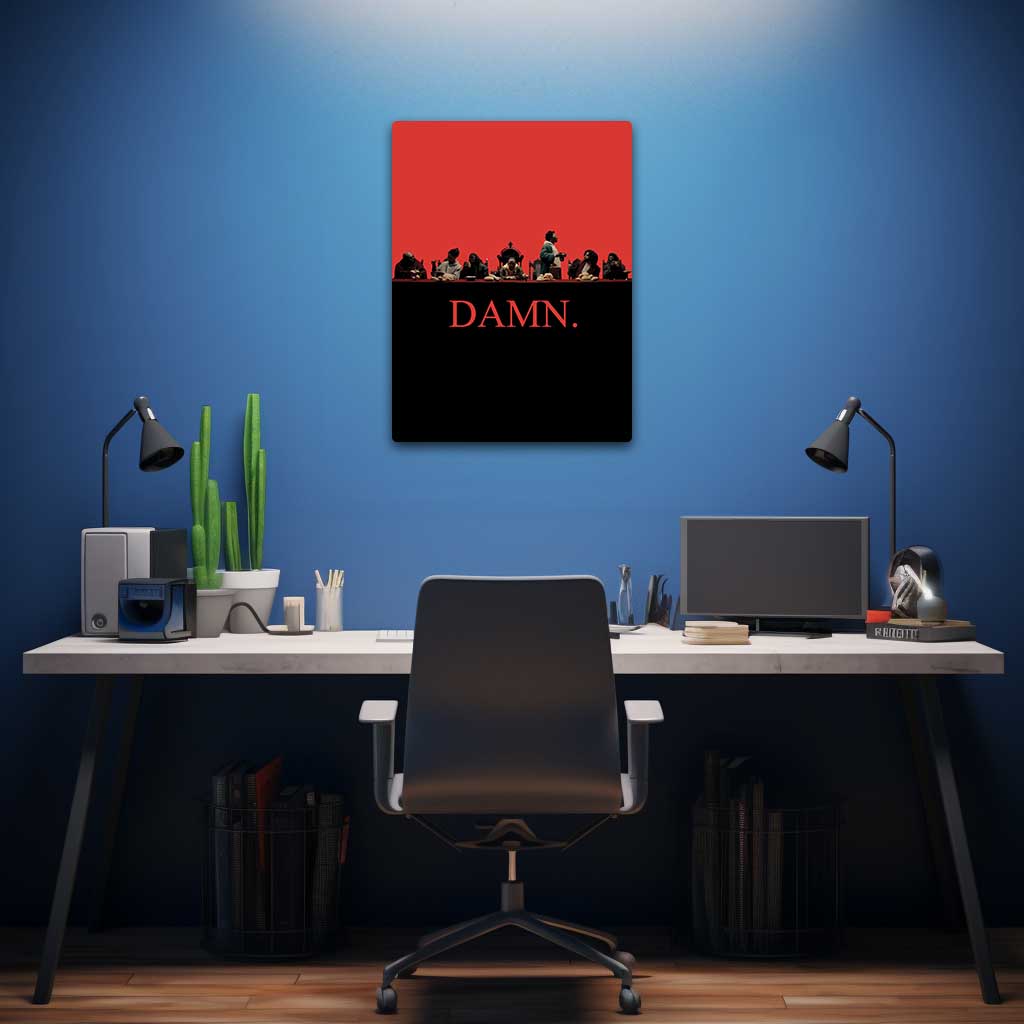 DAMN Kendrick Lamar Metal Poster