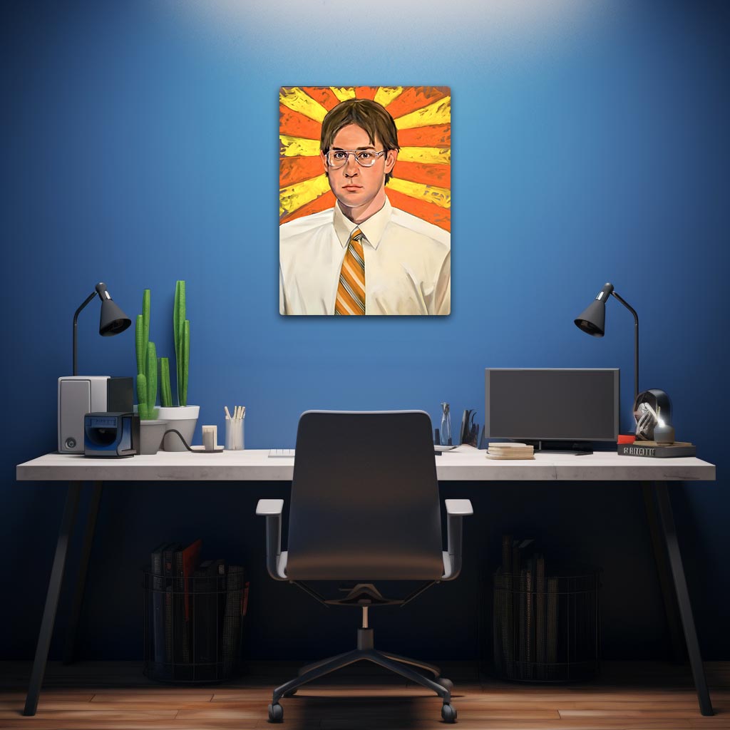 Jim Halpert The Office Metal Poster