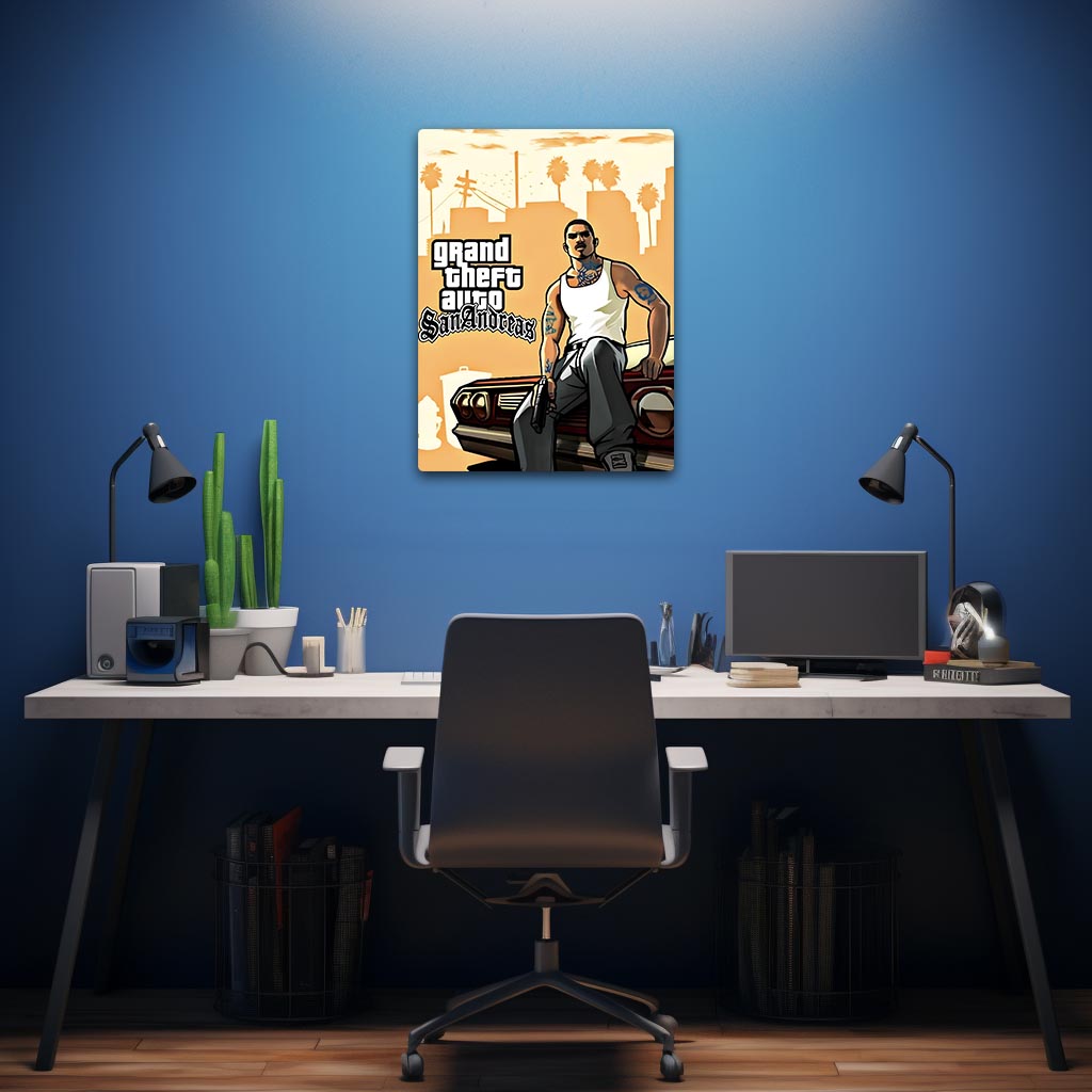 GTA San Andreas Metal Poster
