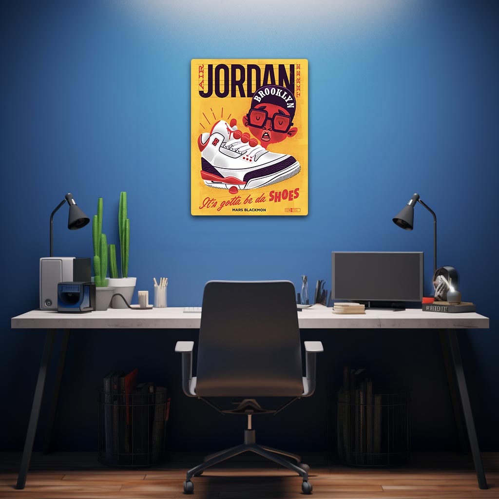 Air Jordan 3 Metal Poster