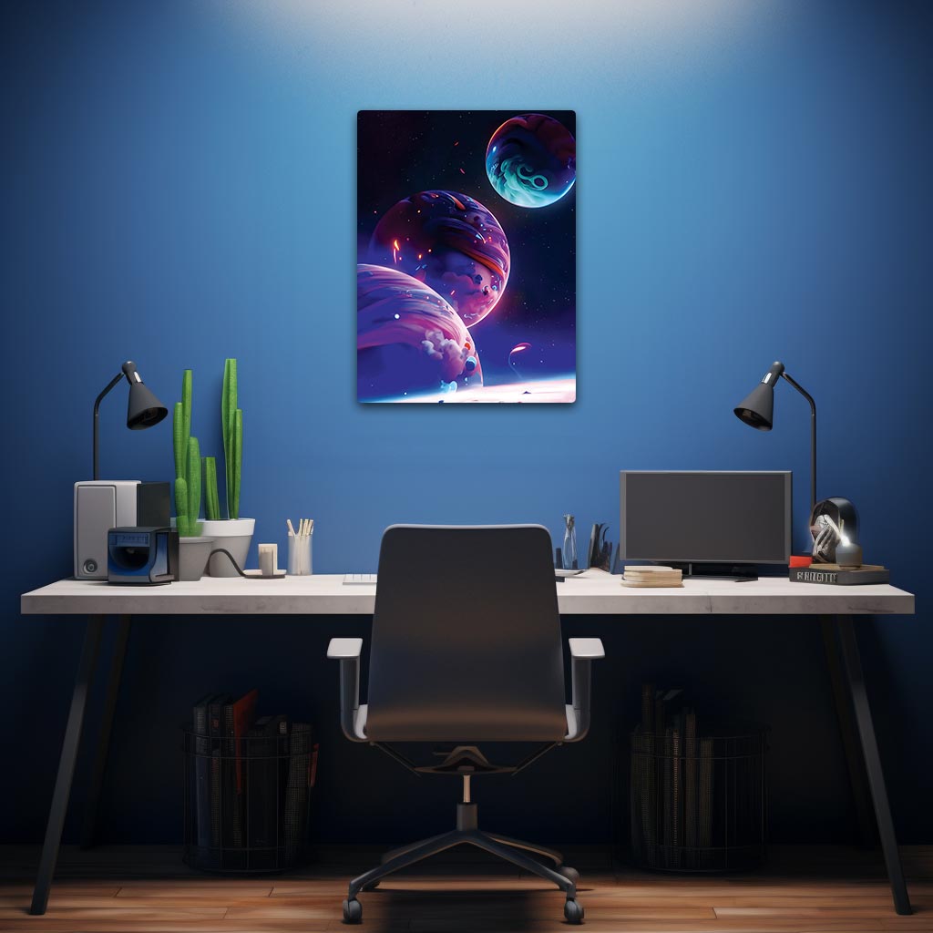 Aesthetic Galaxy Metal Poster