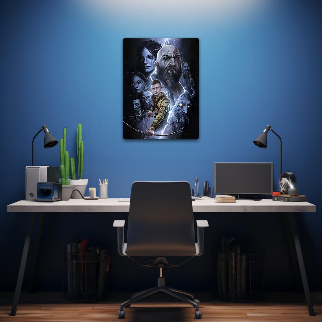 God of War Metal Poster