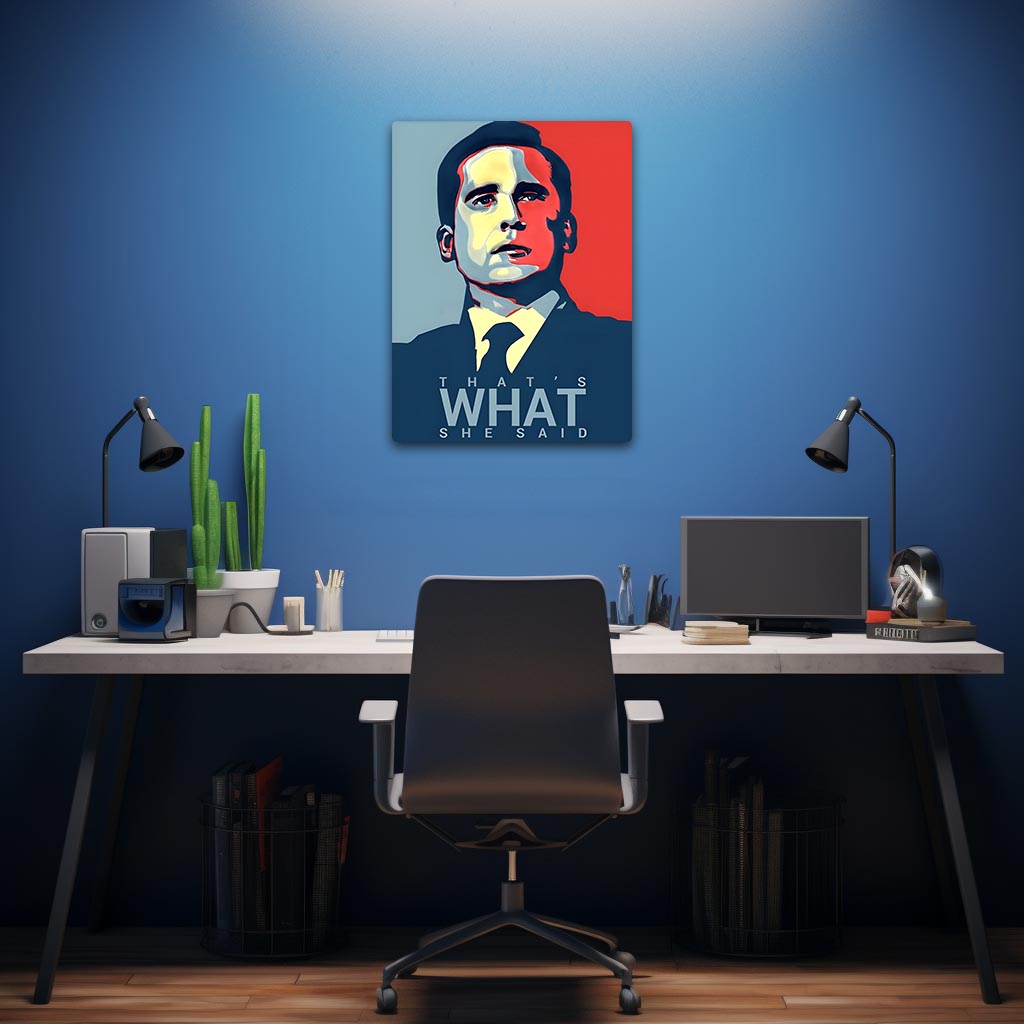 Micheal Scott The Office Metal Poster