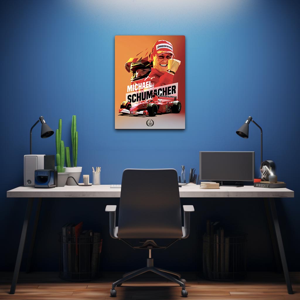 Michael Schumacher F1 Metal Poster