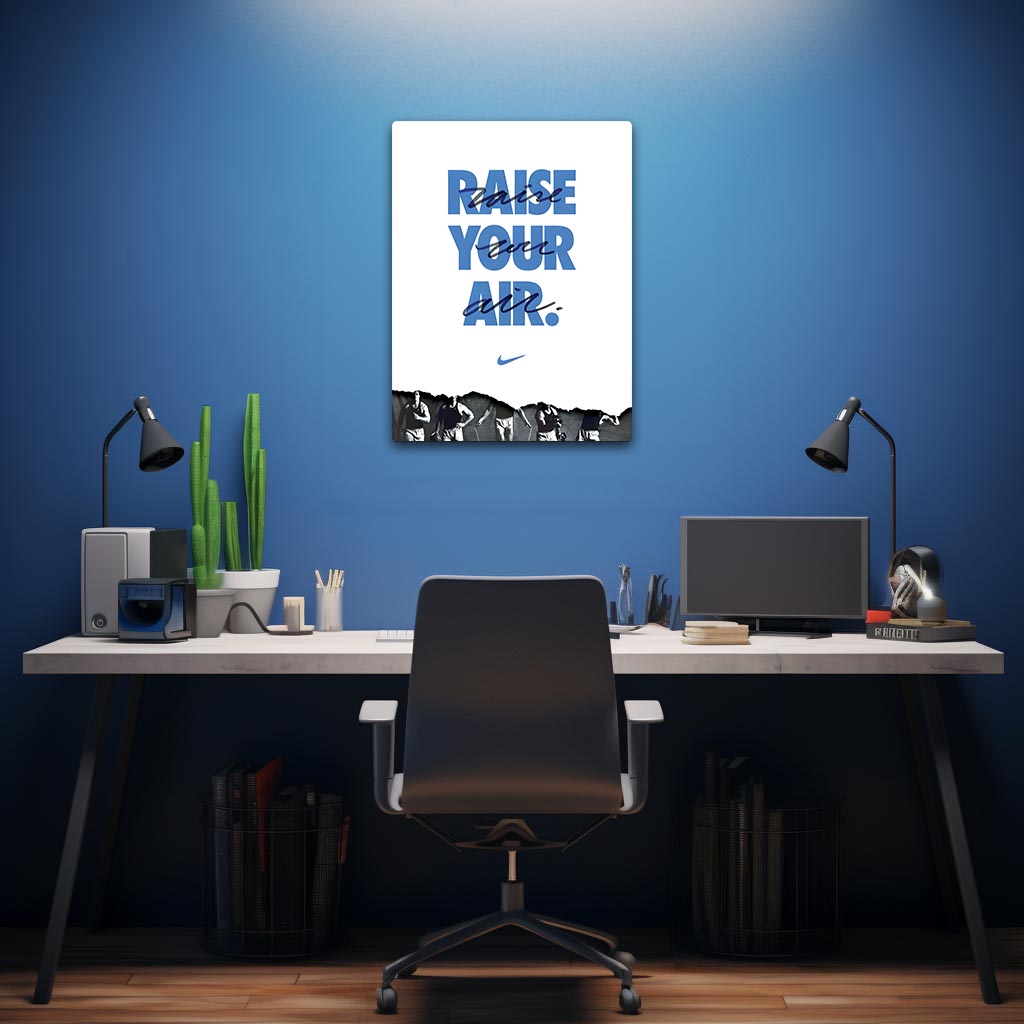 Raise Your Air Nike Metal Poster