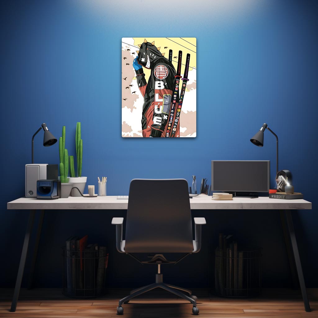 Ninja Art Metal Poster