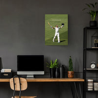 Virat Kohli Motivational Metal Poster