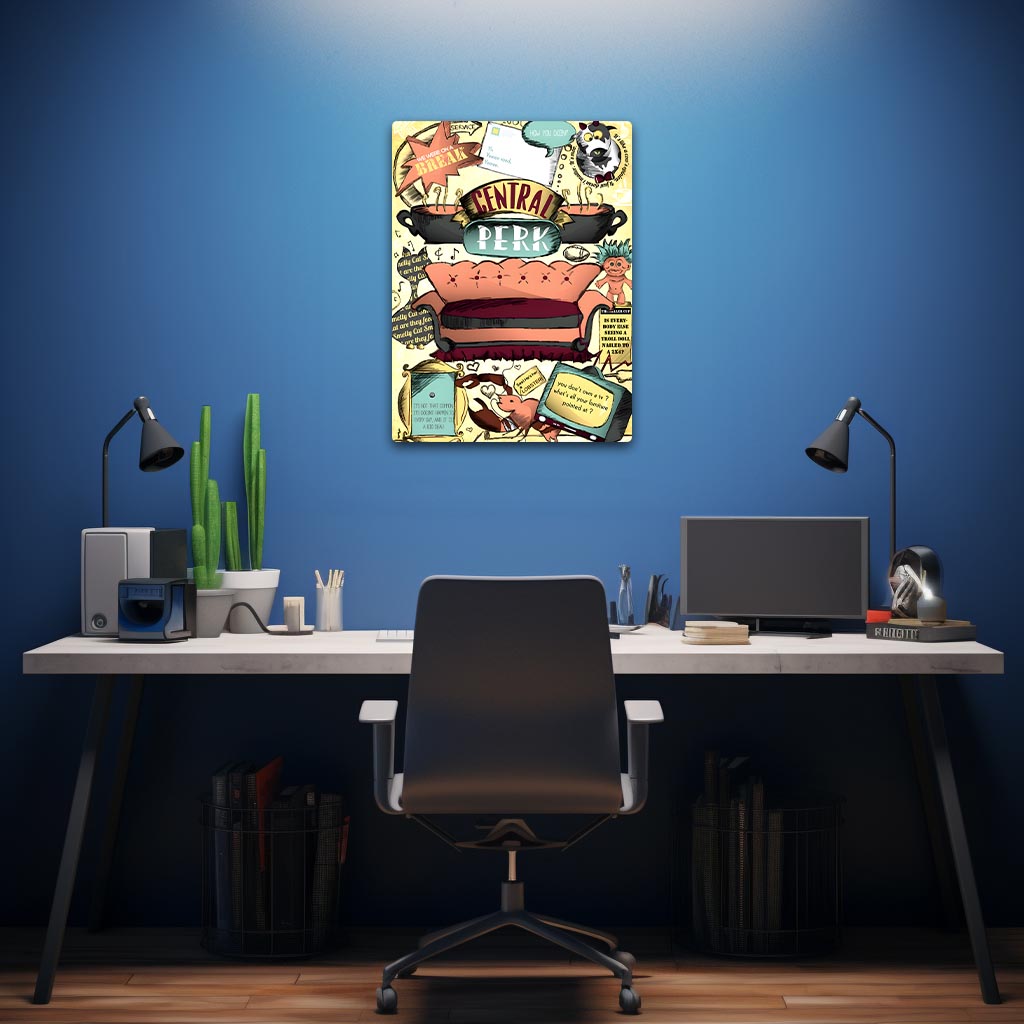 Central Perk Friends Metal Poster