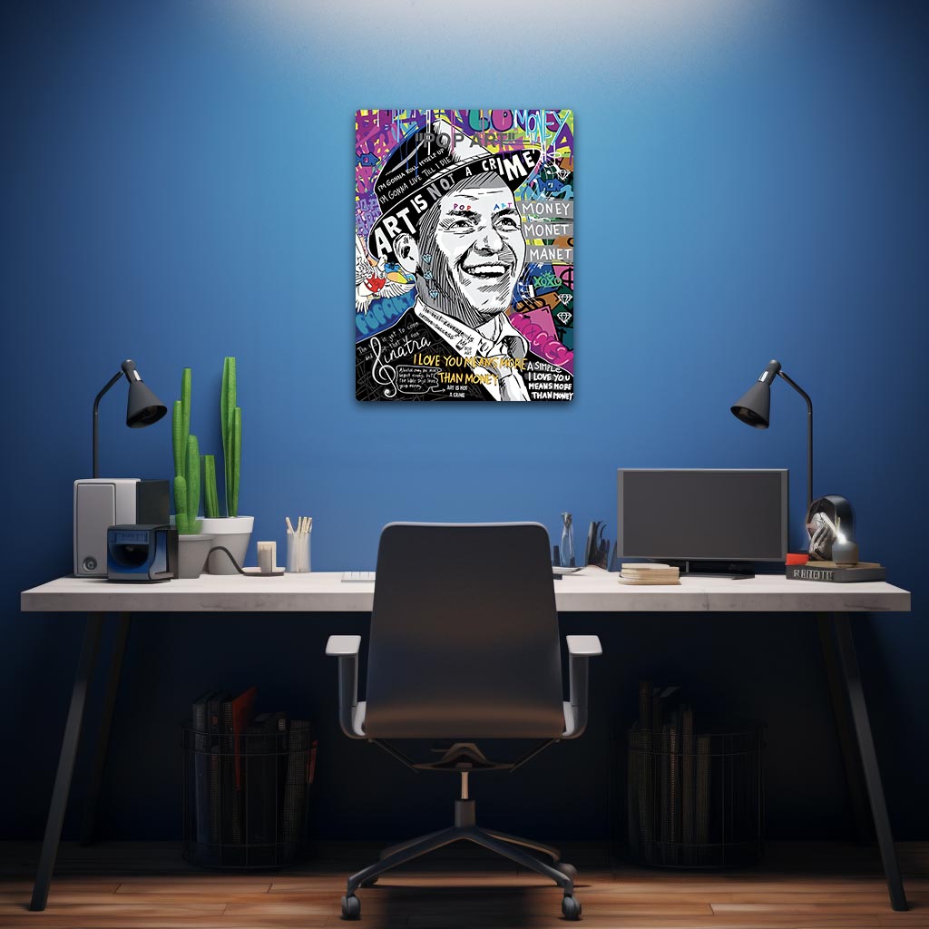 Frank Sinatra Pop Art Metal Poster