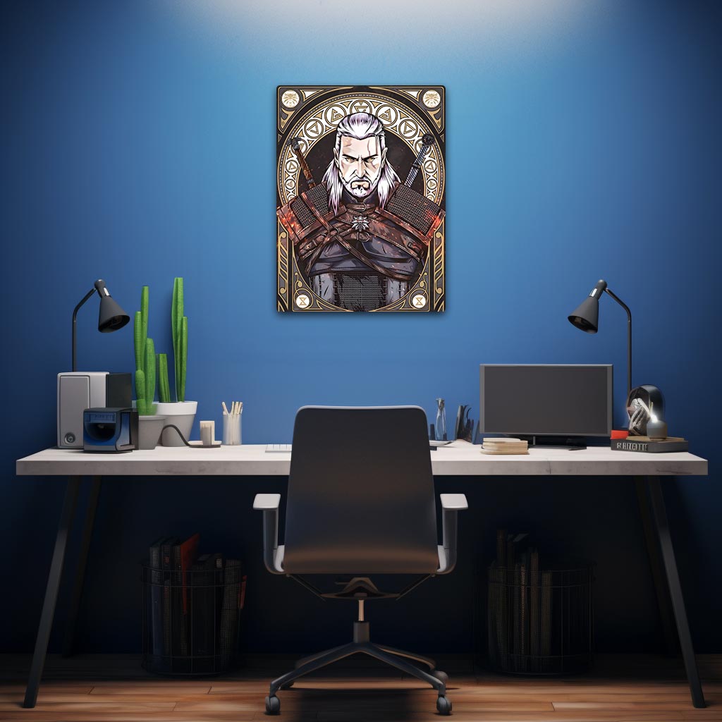 Geralt Witcher Metal Poster