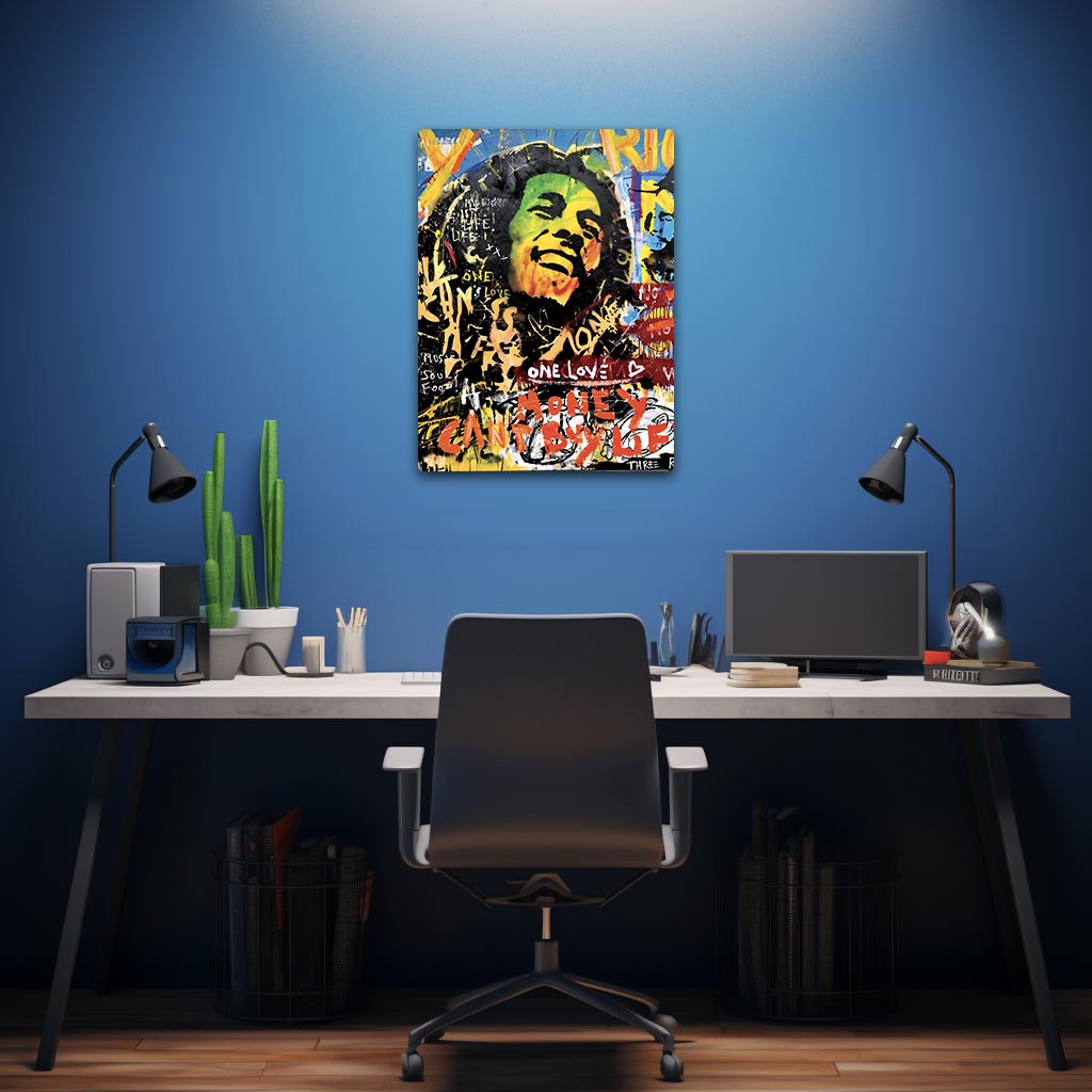 Bob Marley Pop Art Metal Poster