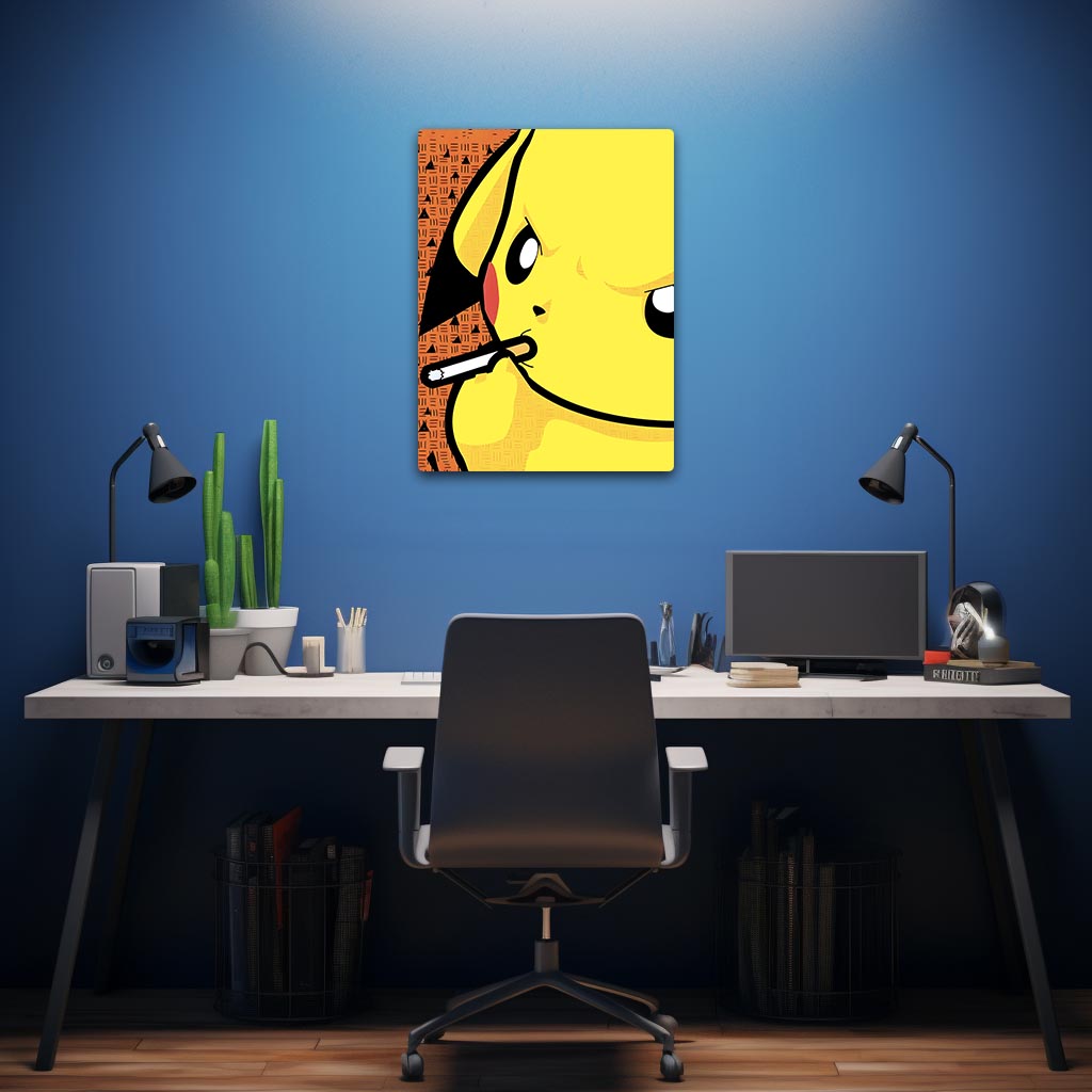 Modern Pikachu Metal Poster