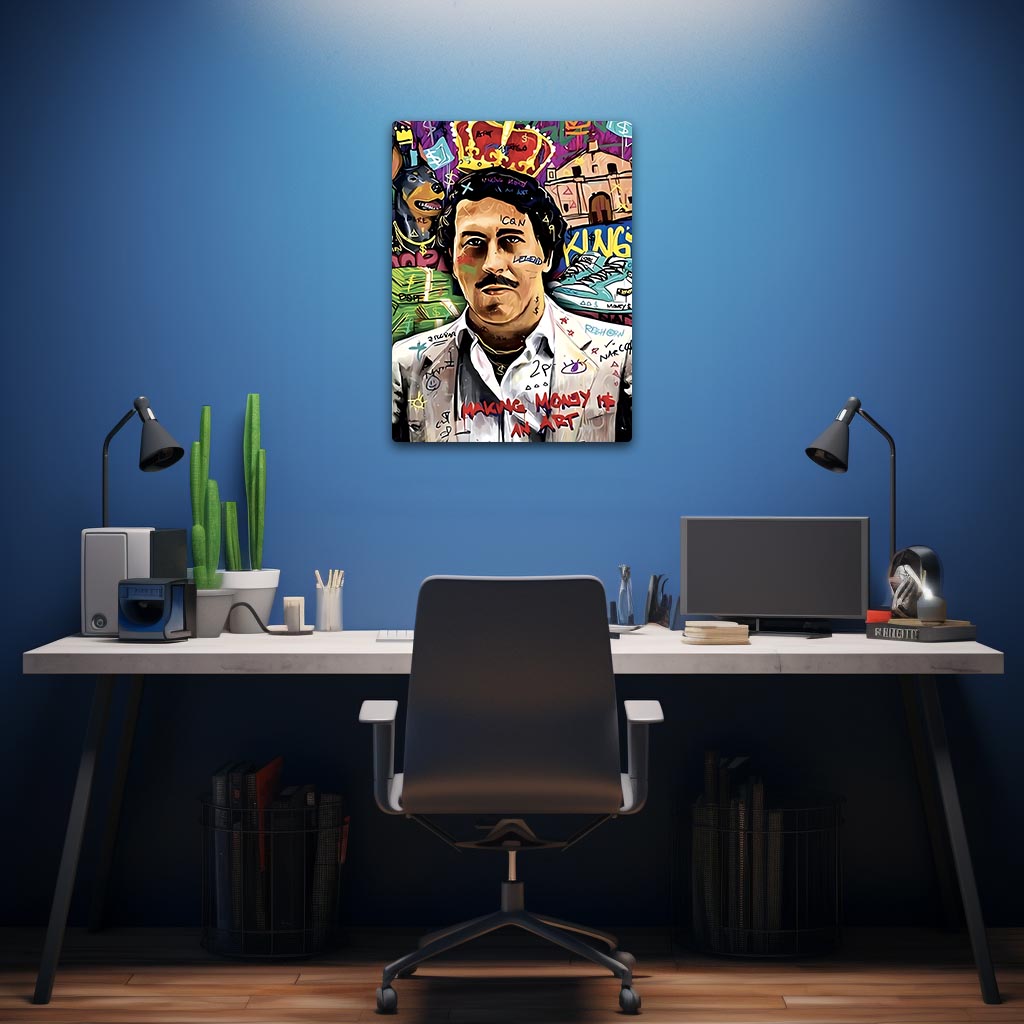 Pablo Escobar Pop Art Metal Poster