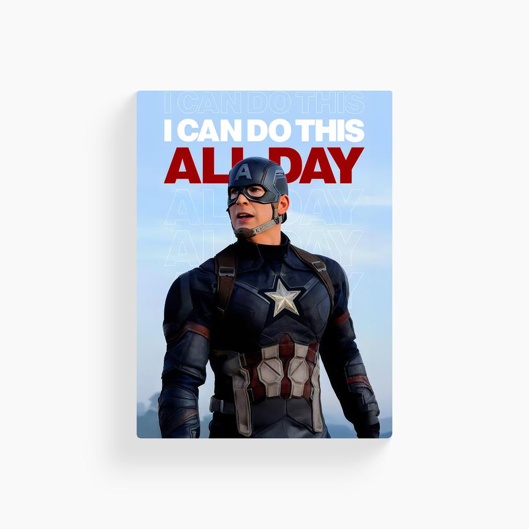 I Can Do This All Day – Captain America Metal Poster