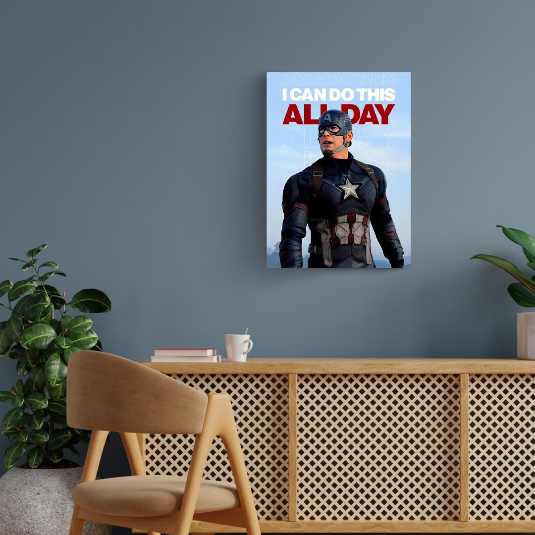 I Can Do This All Day – Captain America Metal Poster