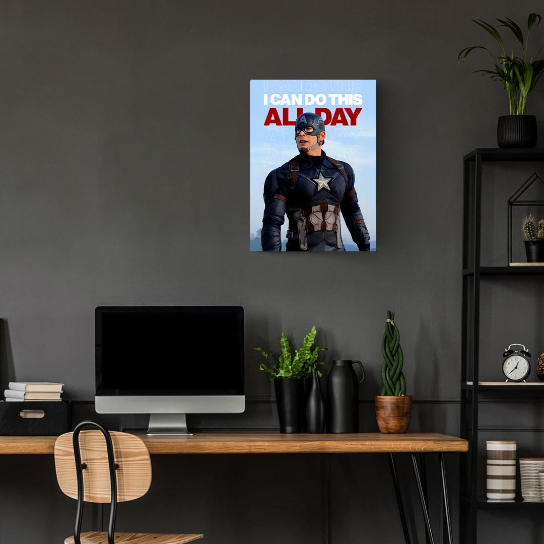 I Can Do This All Day – Captain America Metal Poster