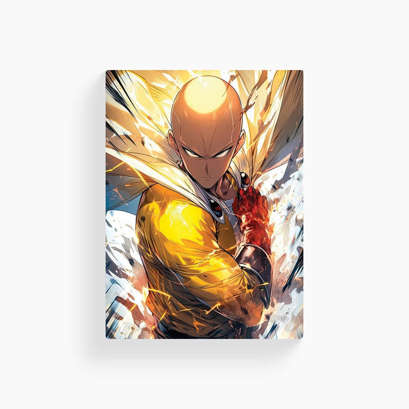 Saitama One Punch Man Metal Poster