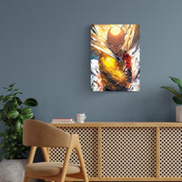 Saitama One Punch Man Metal Poster