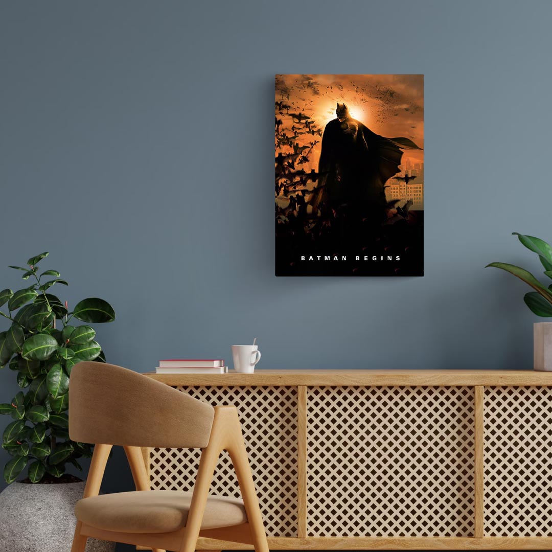Batman Begins Metal Poster