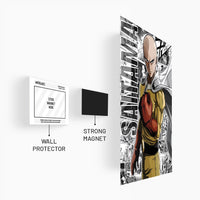 Saitama One Punch Man Metal Poster