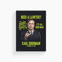 Need A Lawyer- Saul Goodman Breaking Bad Poster