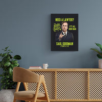 Need A Lawyer- Saul Goodman Breaking Bad Poster
