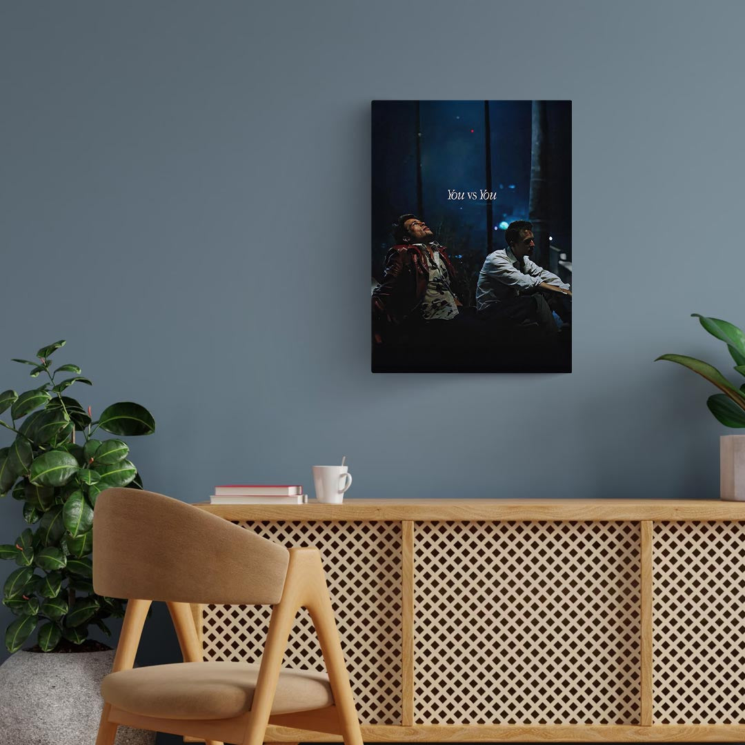 You Vs You- Fight Club Metal Poster