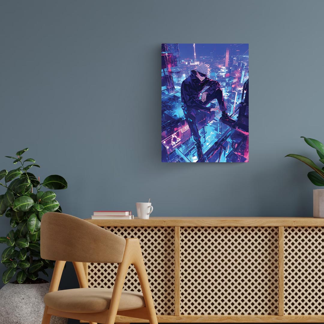 Gojo Satoru Jujutsu Kaisen Metal Poster
