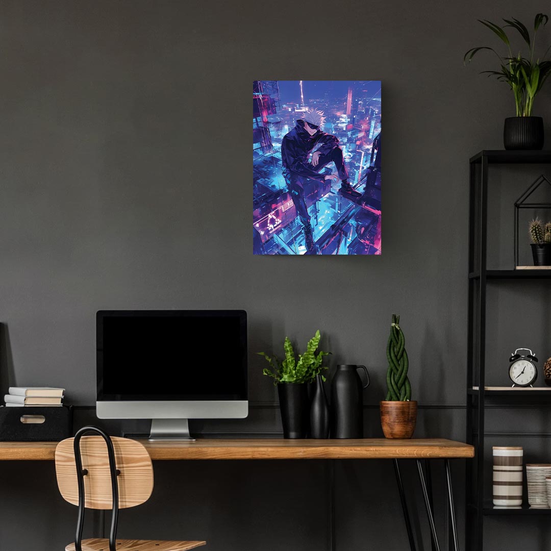 Gojo Satoru Jujutsu Kaisen Metal Poster