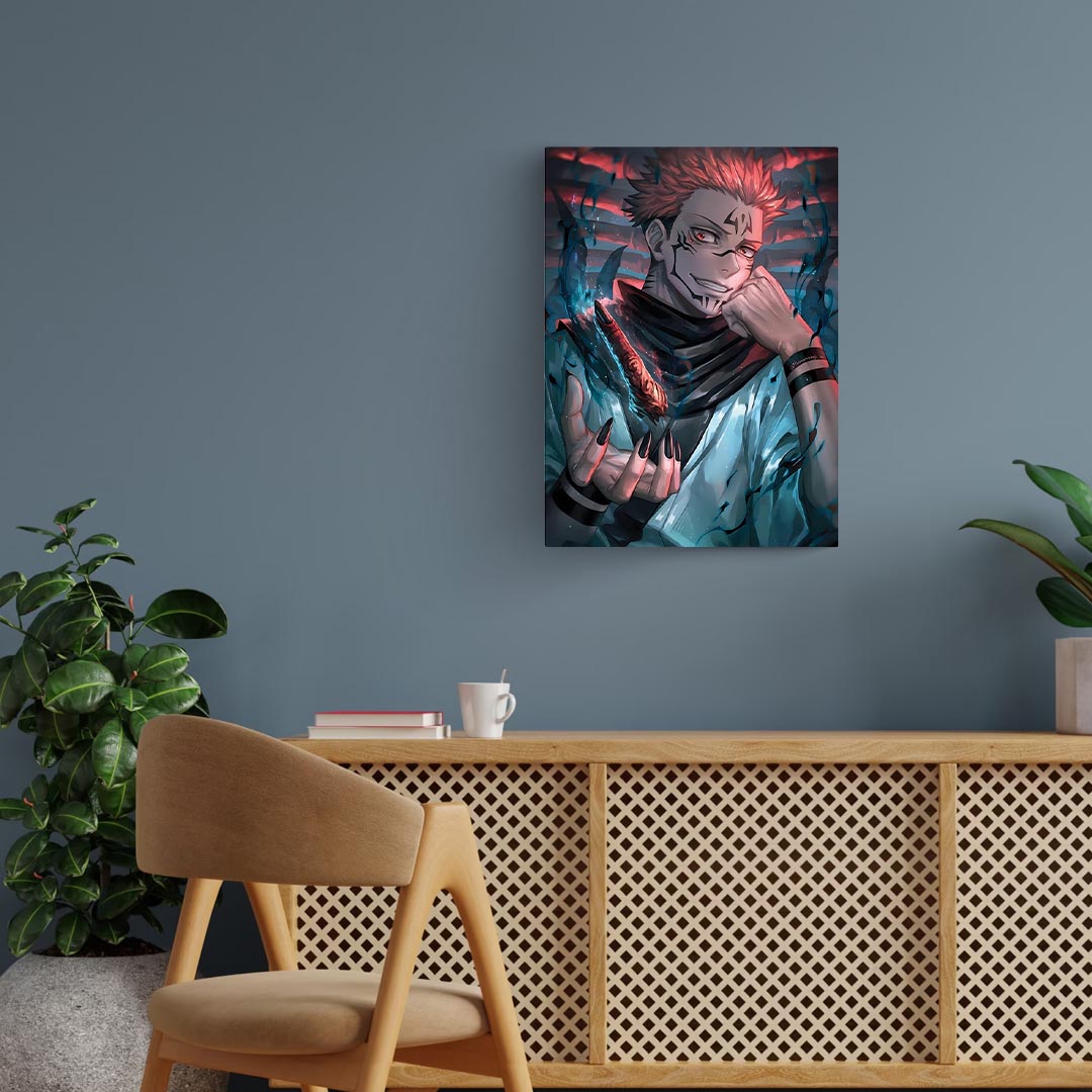 Sukuna Jujutsu Kaisen Metal Poster