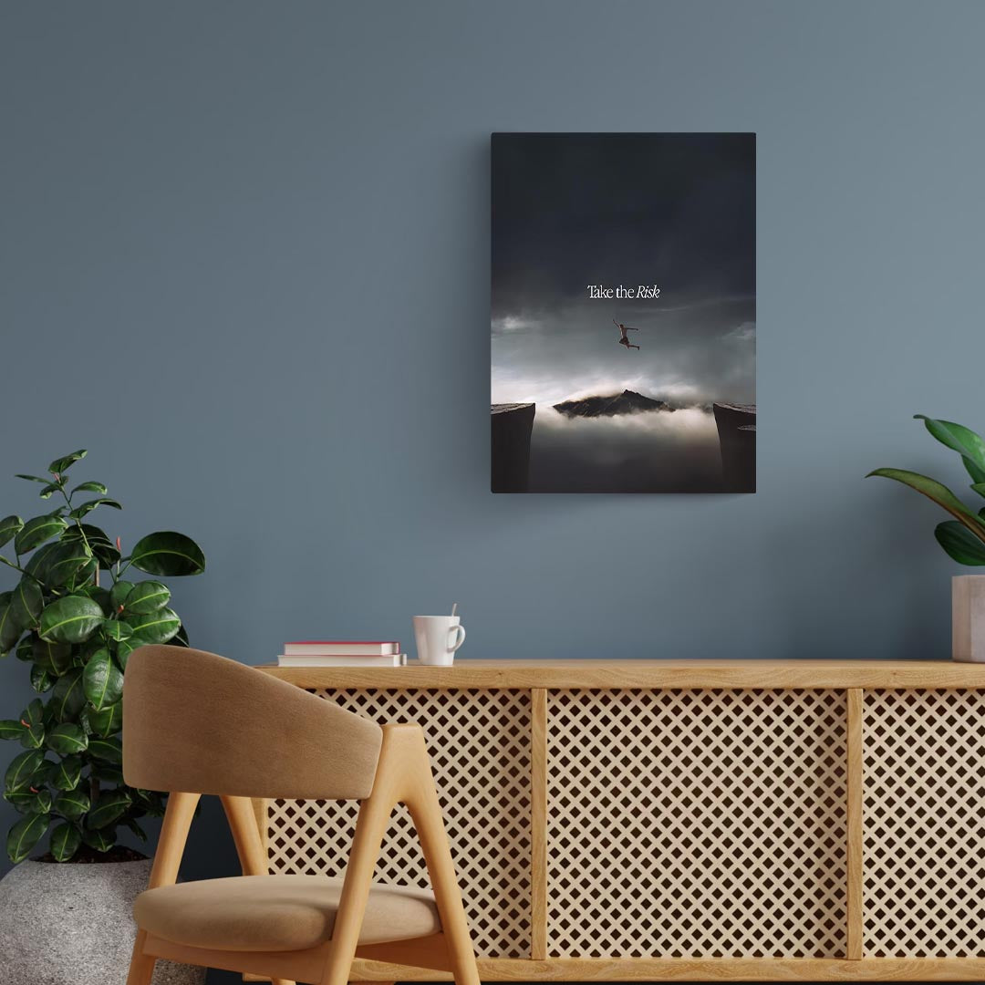 Take The Risk Metal Poster