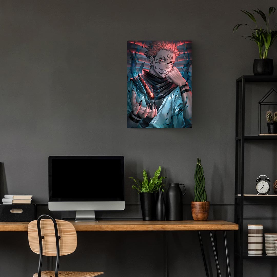 Sukuna Jujutsu Kaisen Metal Poster