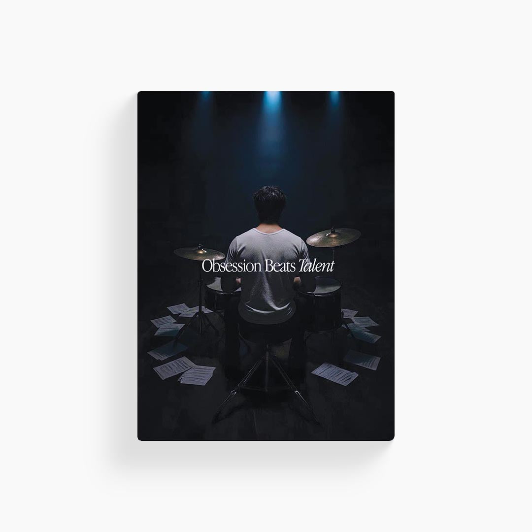 Obsession Beats Talent Metal Poster