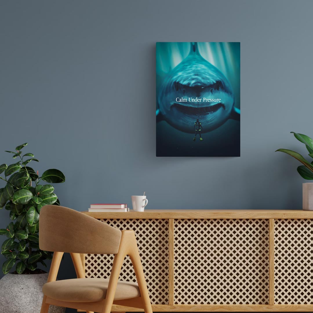 Calm Under Pressure Metal Poster
