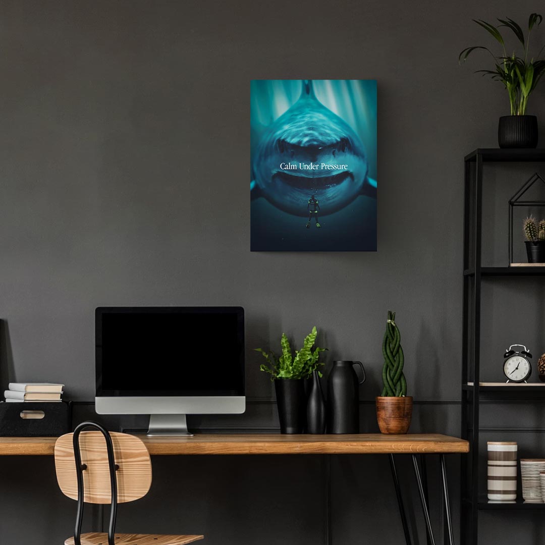 Calm Under Pressure Metal Poster