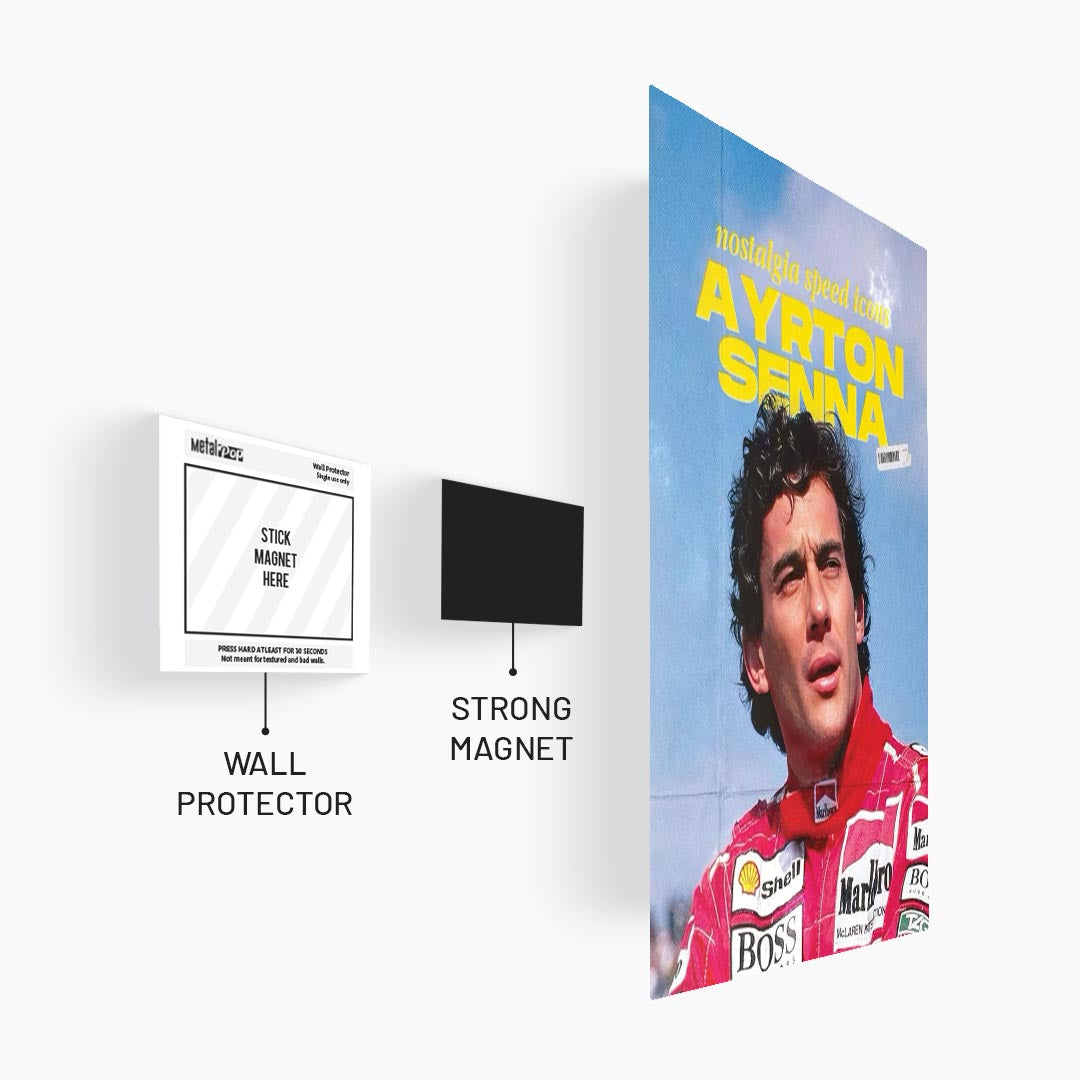 Ayrton Senna F1 Metal Poster