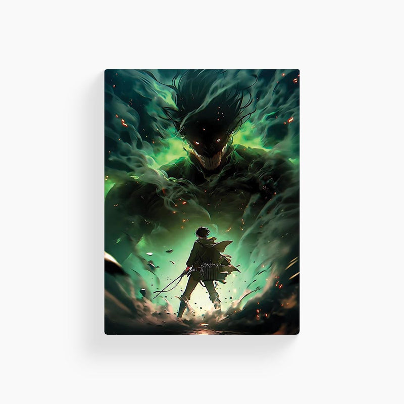 Levi & Eren Attack On Titan Metal Poster