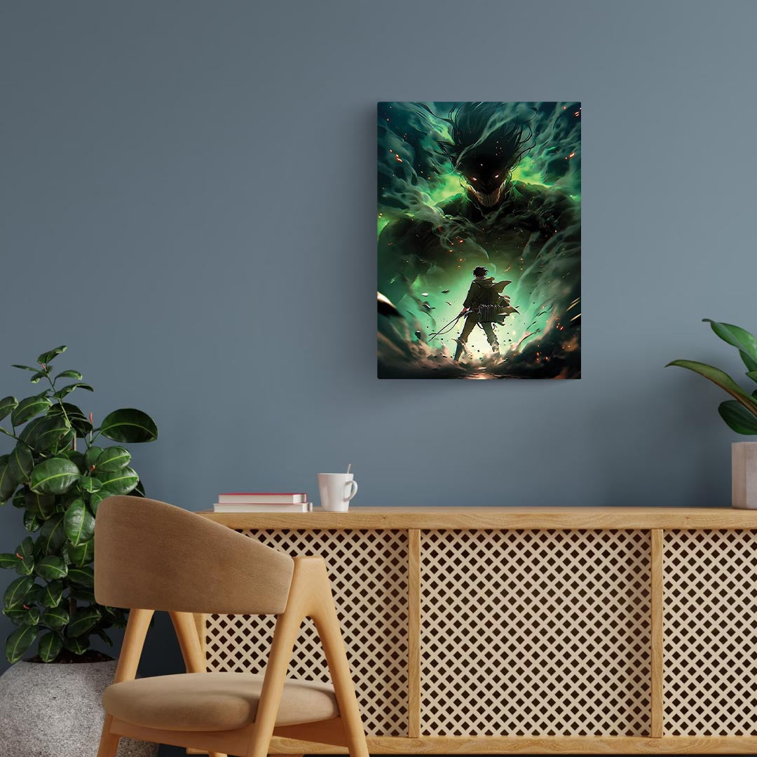 Levi & Eren Attack On Titan Metal Poster