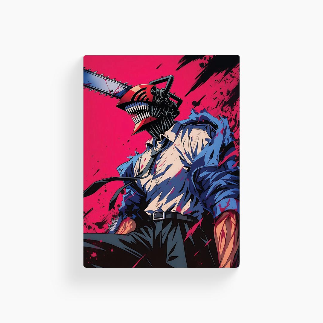 Denji Chainsaw Man Metal Poster
