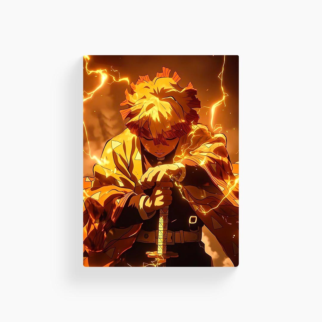 Zenitsu Demon Slayer Metal Poster