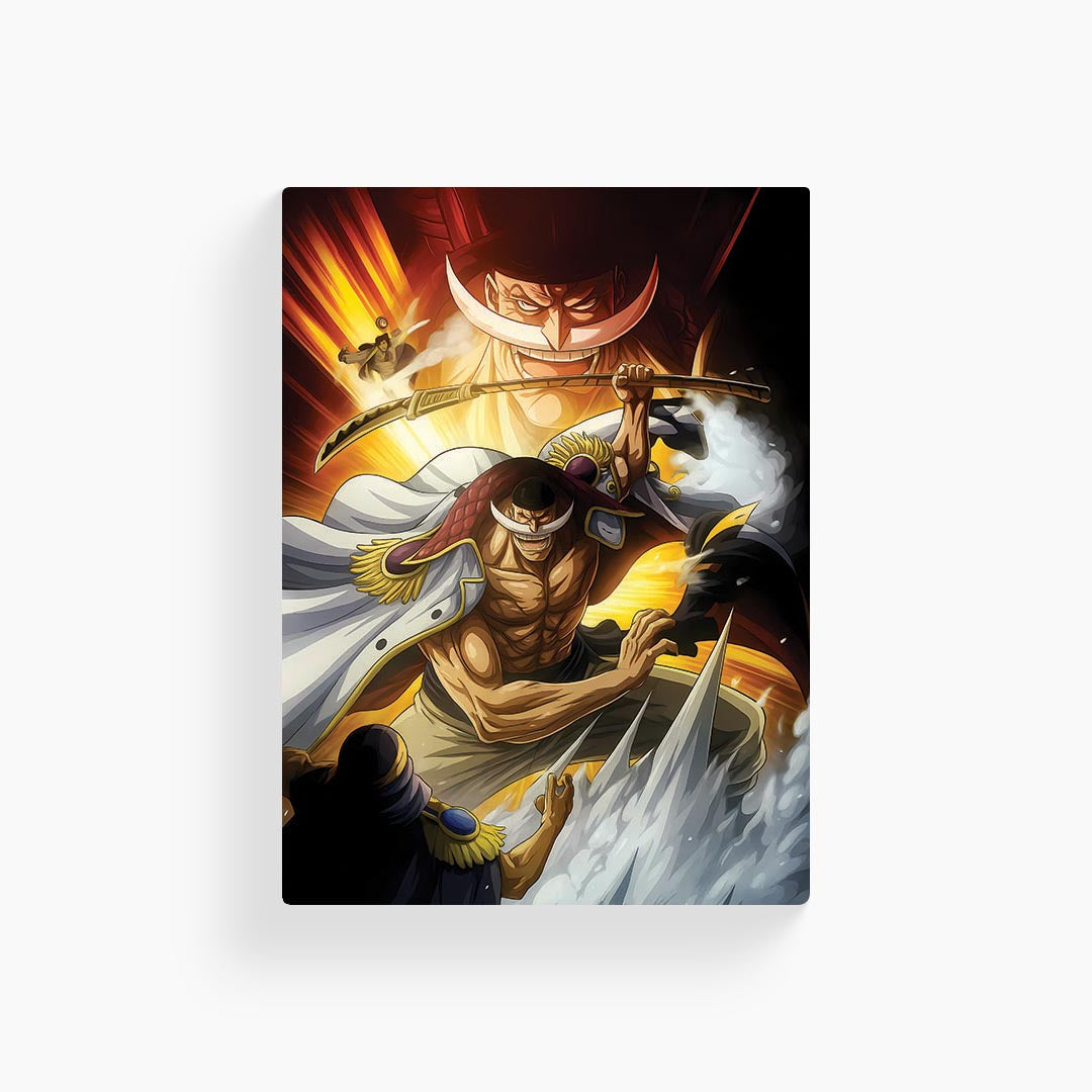 White Beard One Piece Metal Poster