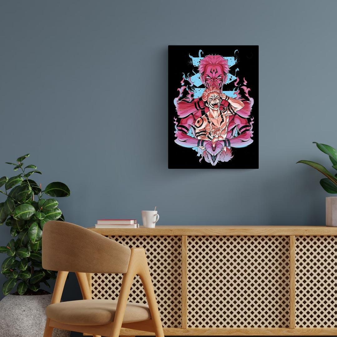 Sukuna Jujutsu Kaisen Metal Poster