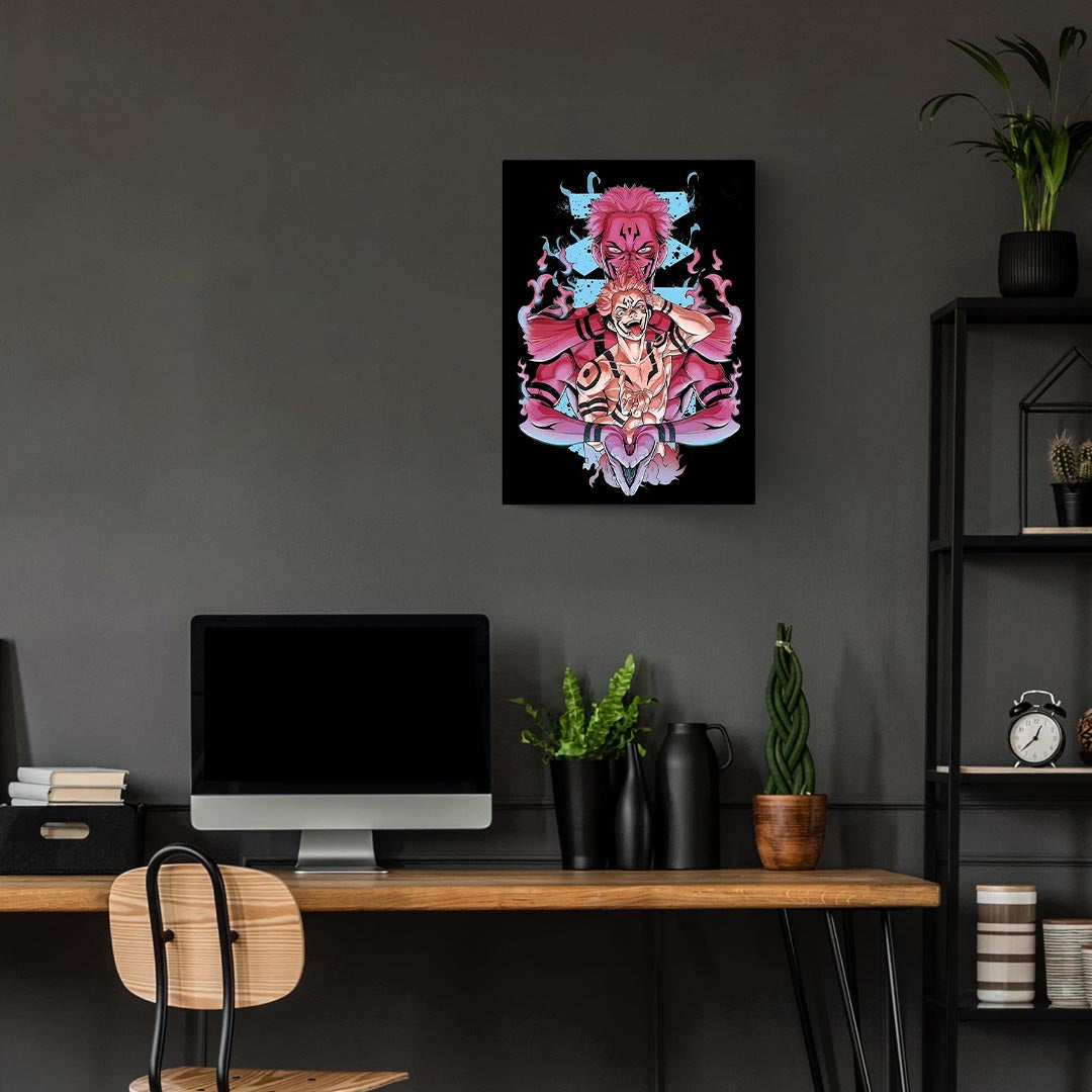 Sukuna Jujutsu Kaisen Metal Poster
