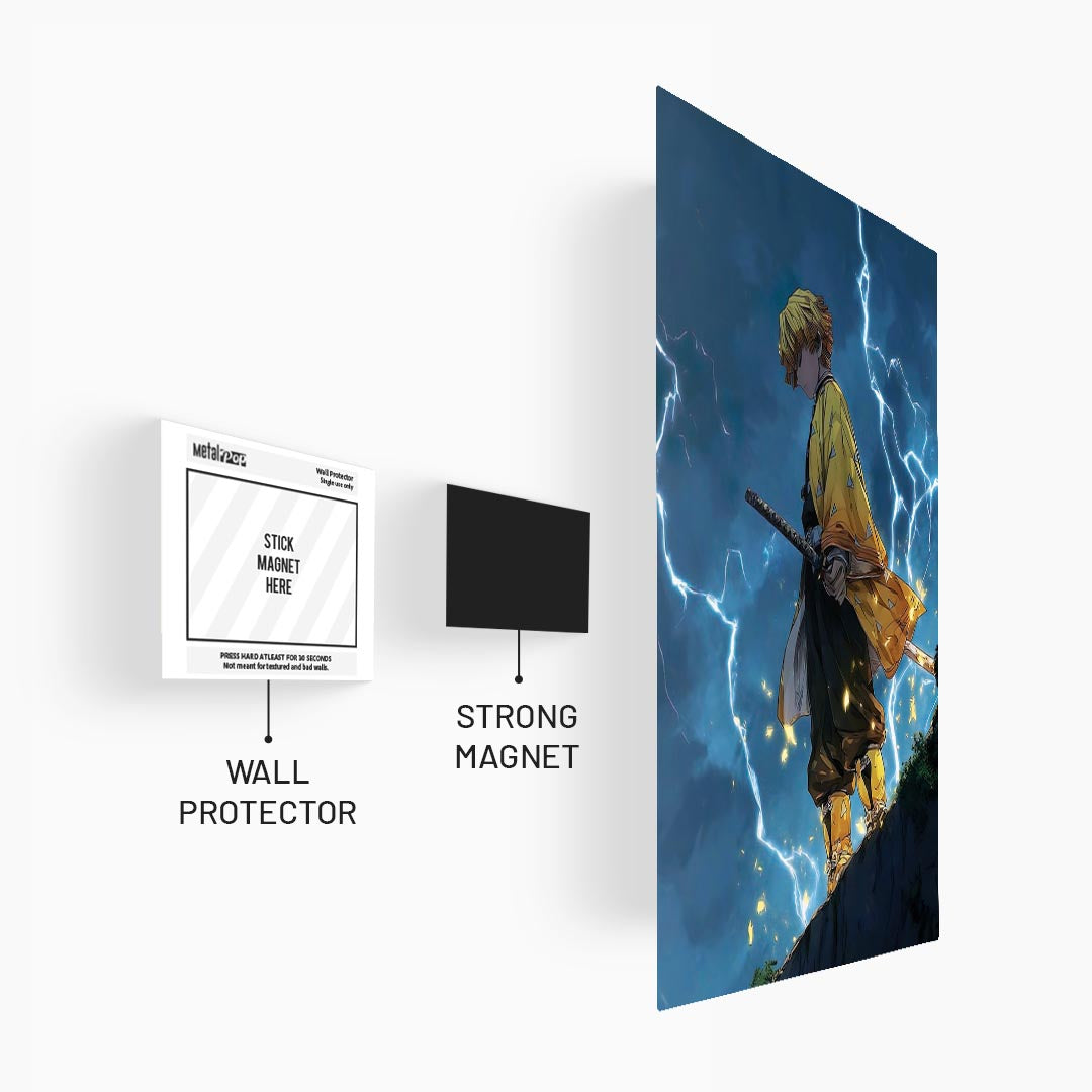 Zenitsu Lightning Demon Slayer Metal Posters