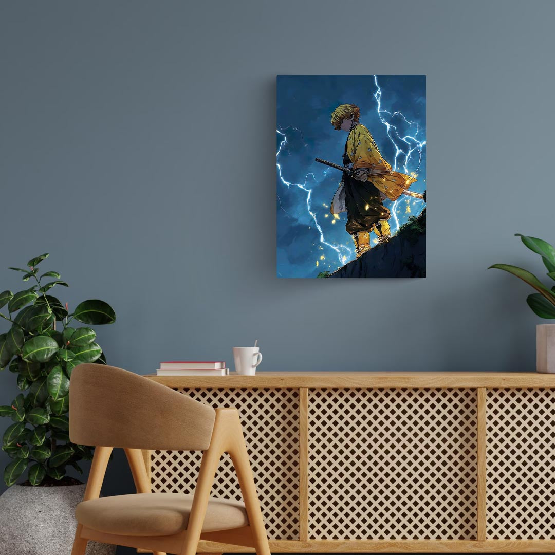 Zenitsu Lightning Demon Slayer Metal Posters