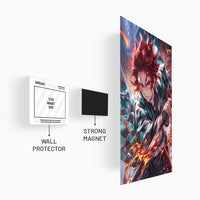 Tanjiro Fire Demon Slayer Metal Poster