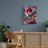 Tanjiro Fire Demon Slayer Metal Poster