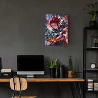 Tanjiro Fire Demon Slayer Metal Poster