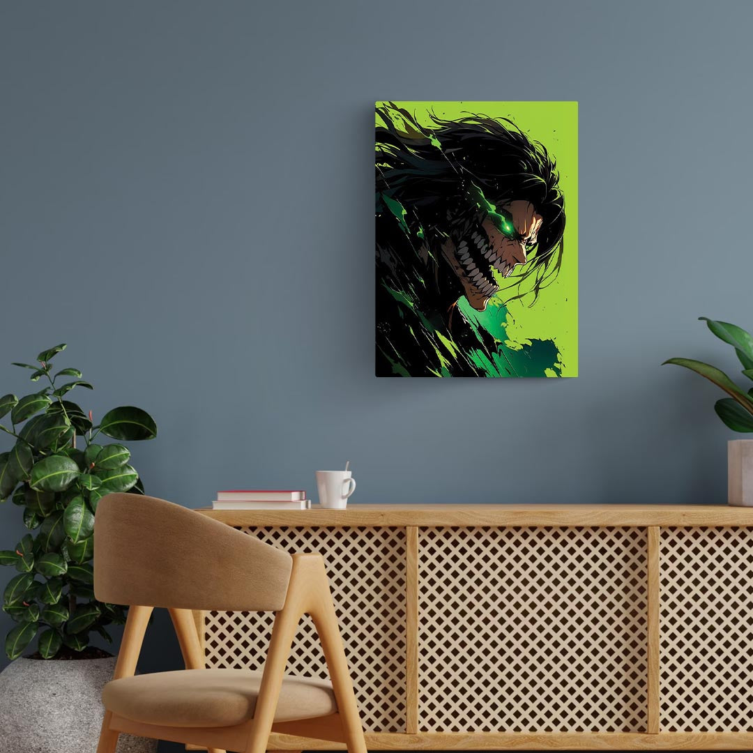 Eren Yeager Attack On Titan Metal Poster