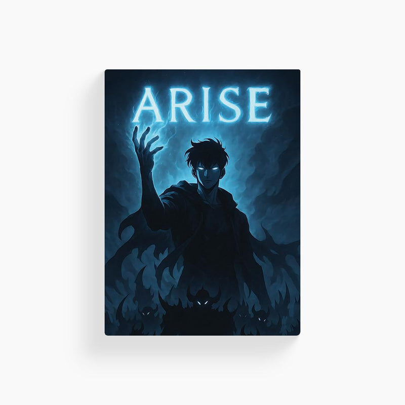 Sung JI Woo- Arise Solo Levelling Metal Poster
